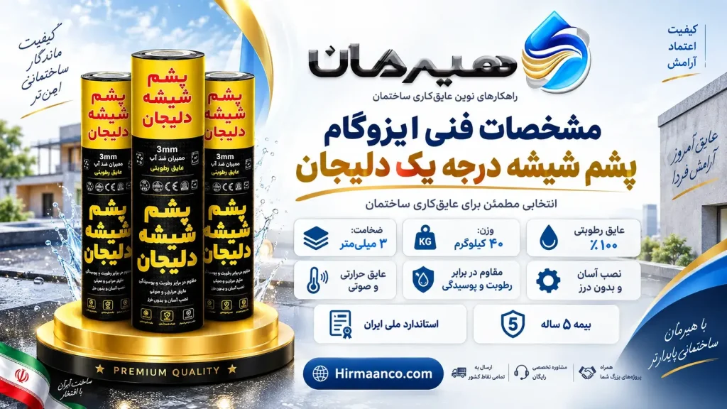 مشخصات فنی ایزوگام پشم شیشه