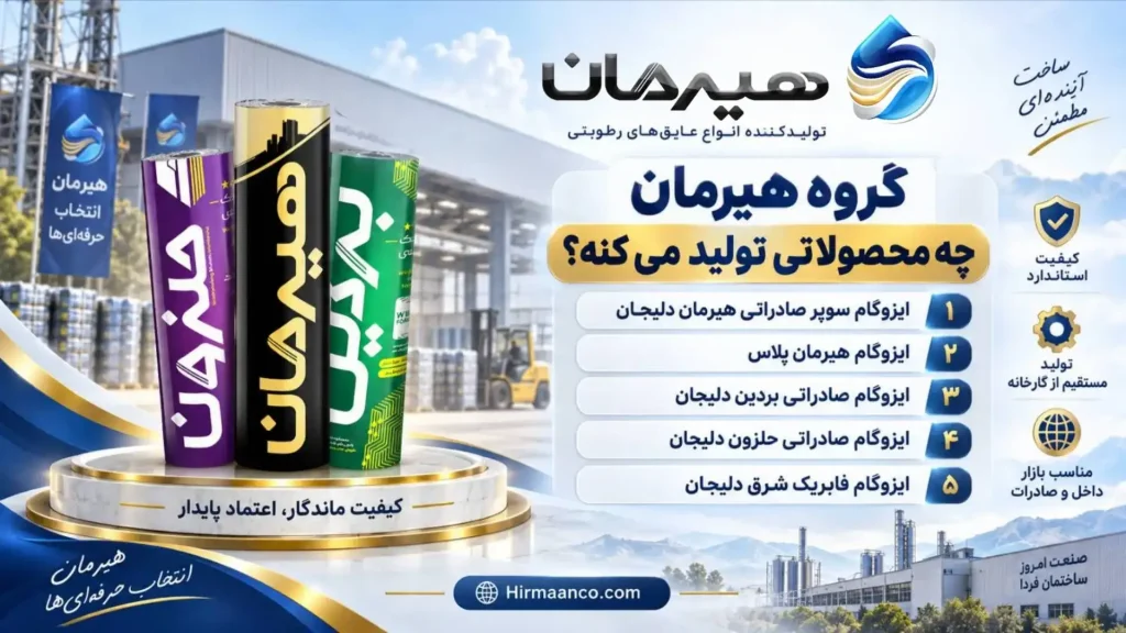 محصولات و شماره تلفن کارخانه ایزوگام دلیجان