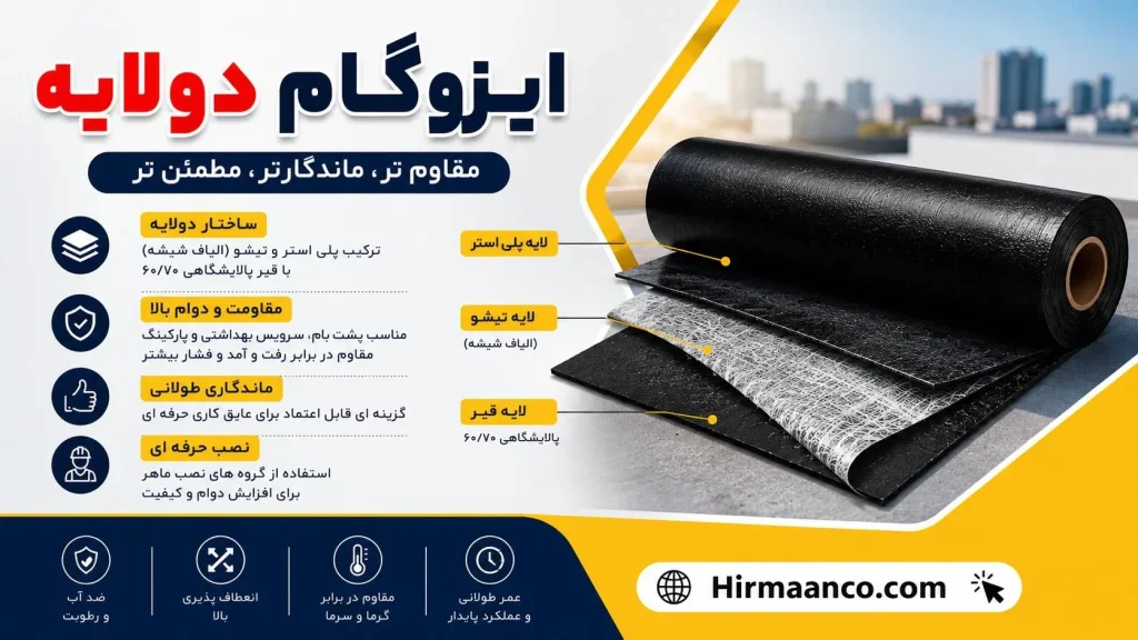 انواع ایزوگام دلیجان دولایه