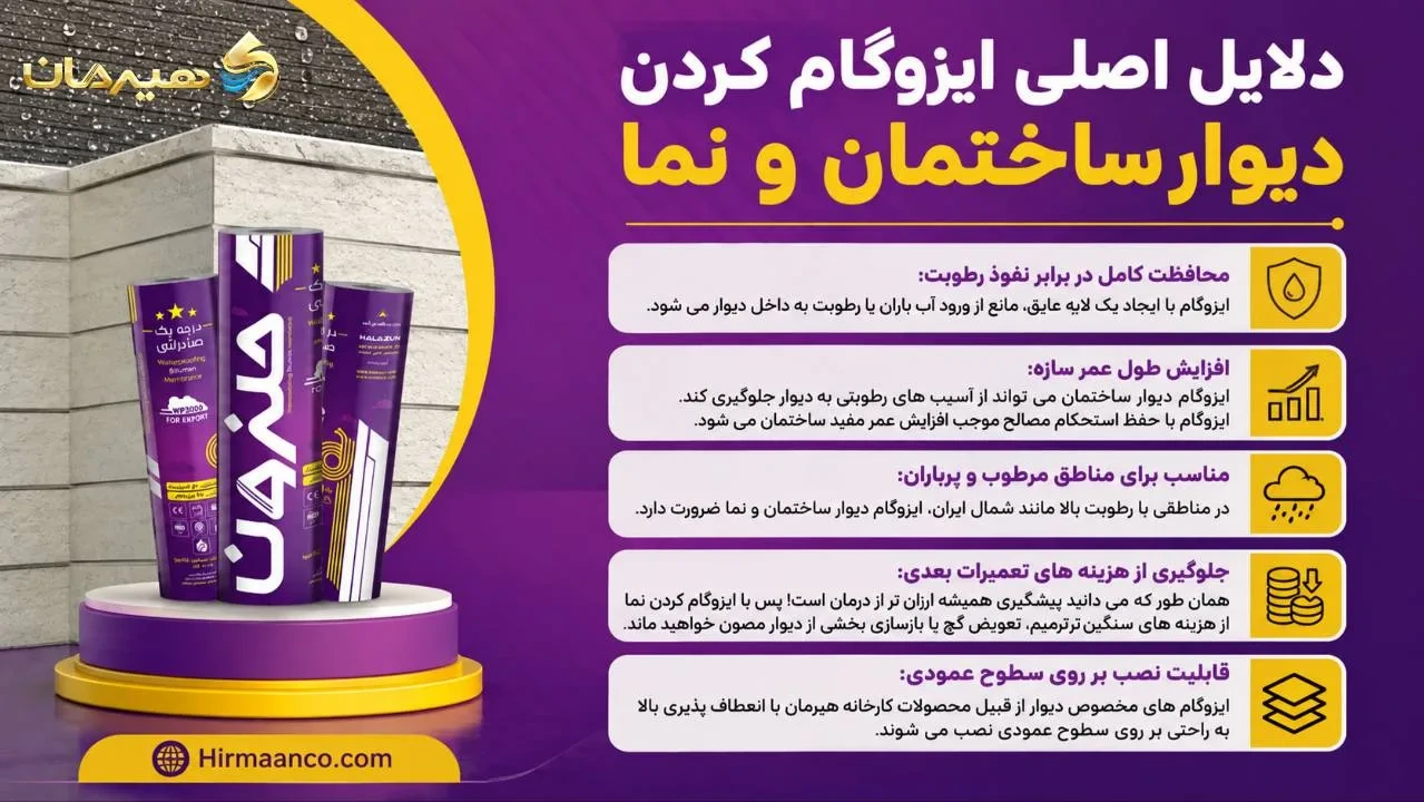دلایل اصلی برای ایزوگام کردن دیوار ساختمان