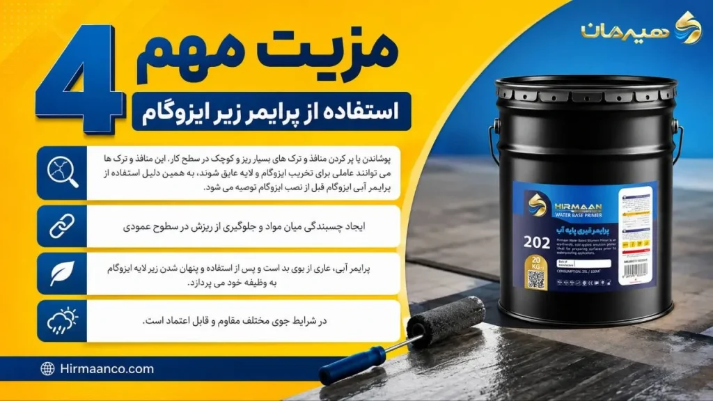 4 مزیت استفاده از پرایمر آبی ایزوگام